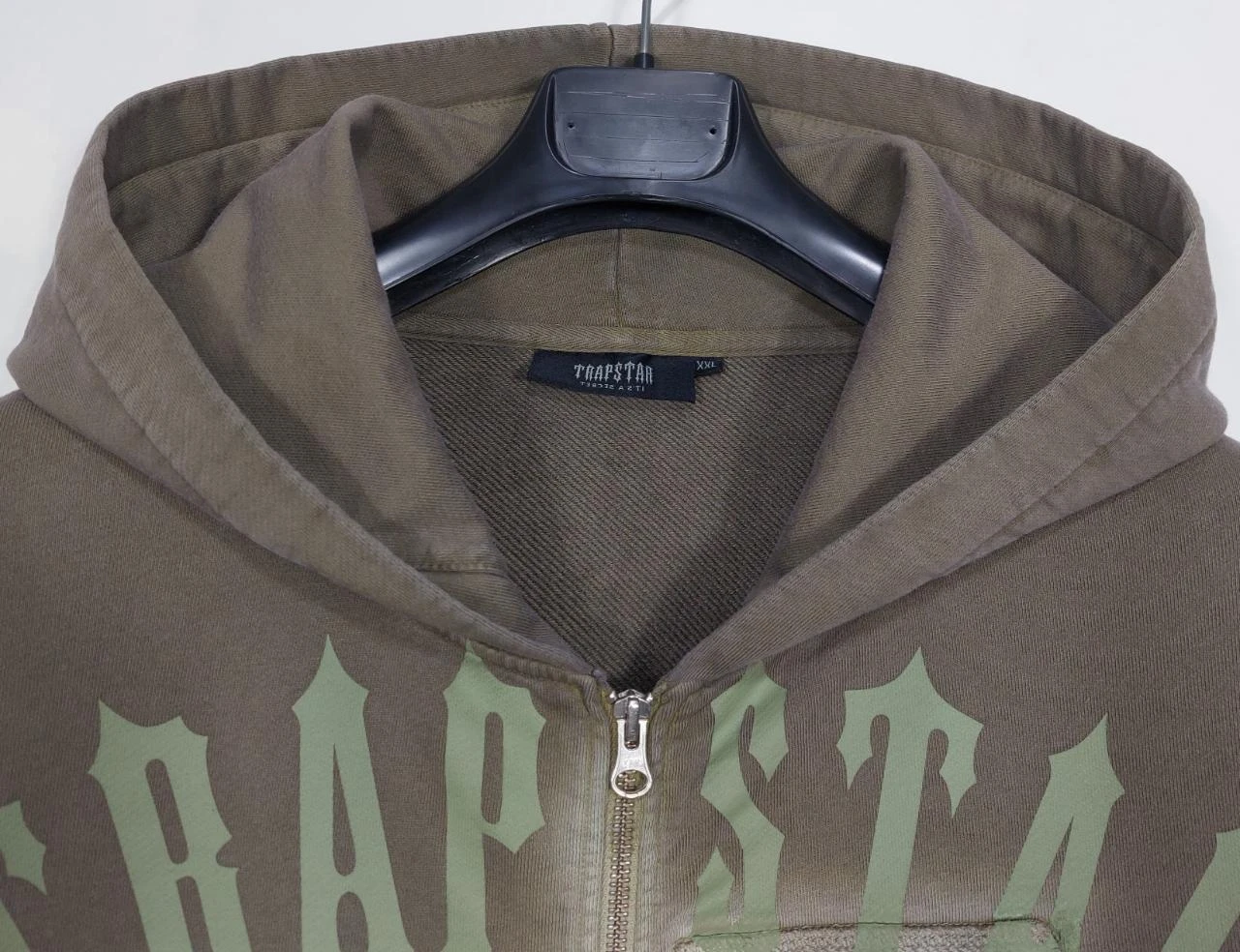 Trapstar spray paint hoodie - khaki XXL – photo 2